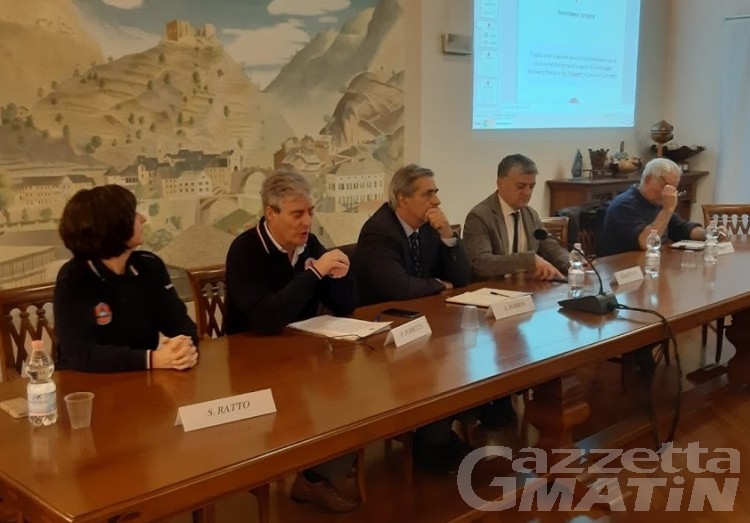 Frana Quincinetto: nuova cartellonistica e reti di contenimento Frana Quincinetto: nuova cartellonistica e reti di contenimento
