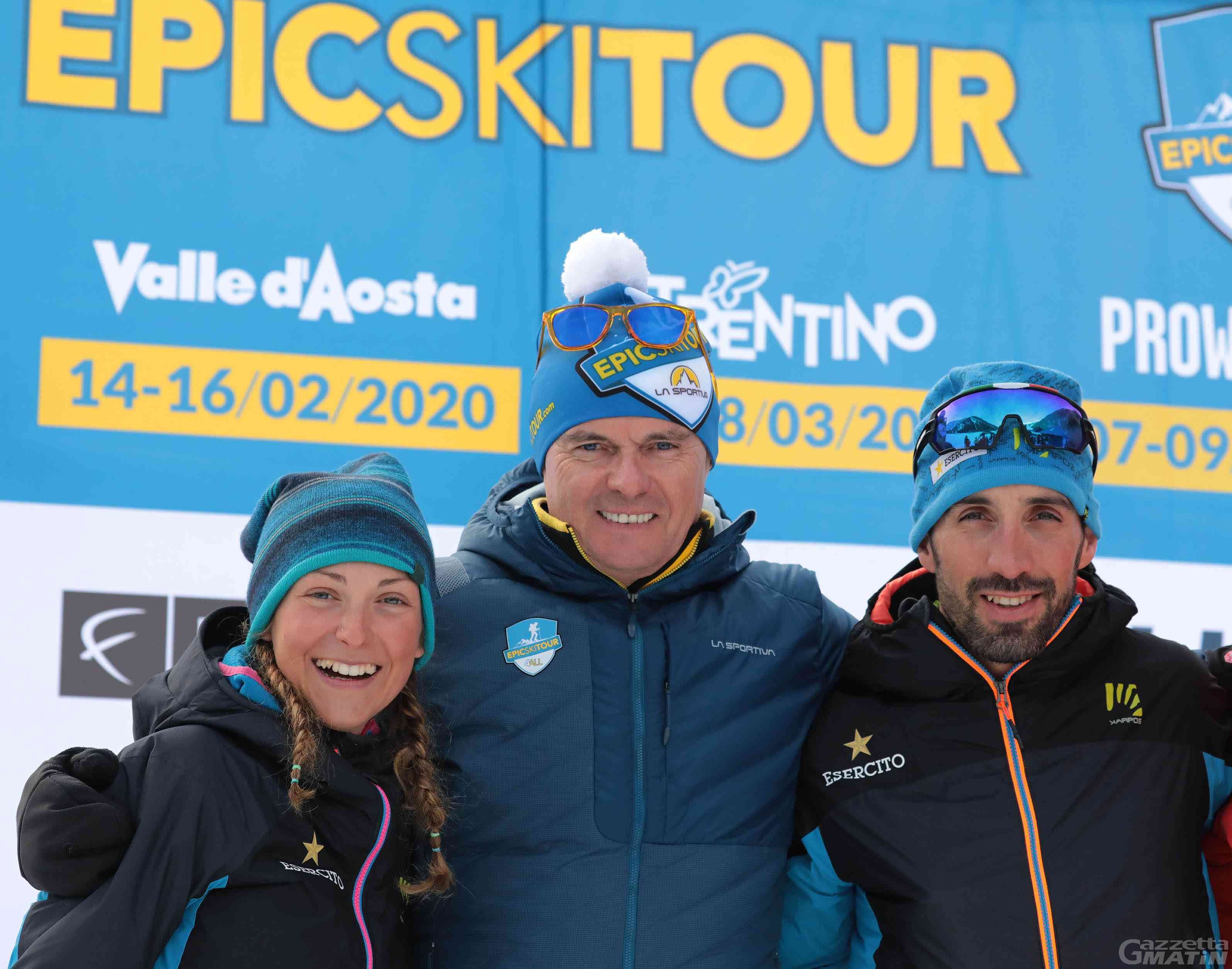 Skialp: Antonioli e Compagnoni trionfano a St-Oyen Skialp: Antonioli e Compagnoni trionfano a St-Oyen