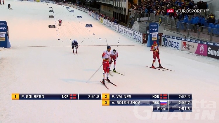 Fondo: Pellegrino quarto nella sprint di Falun Fondo: Pellegrino quarto nella sprint di Falun