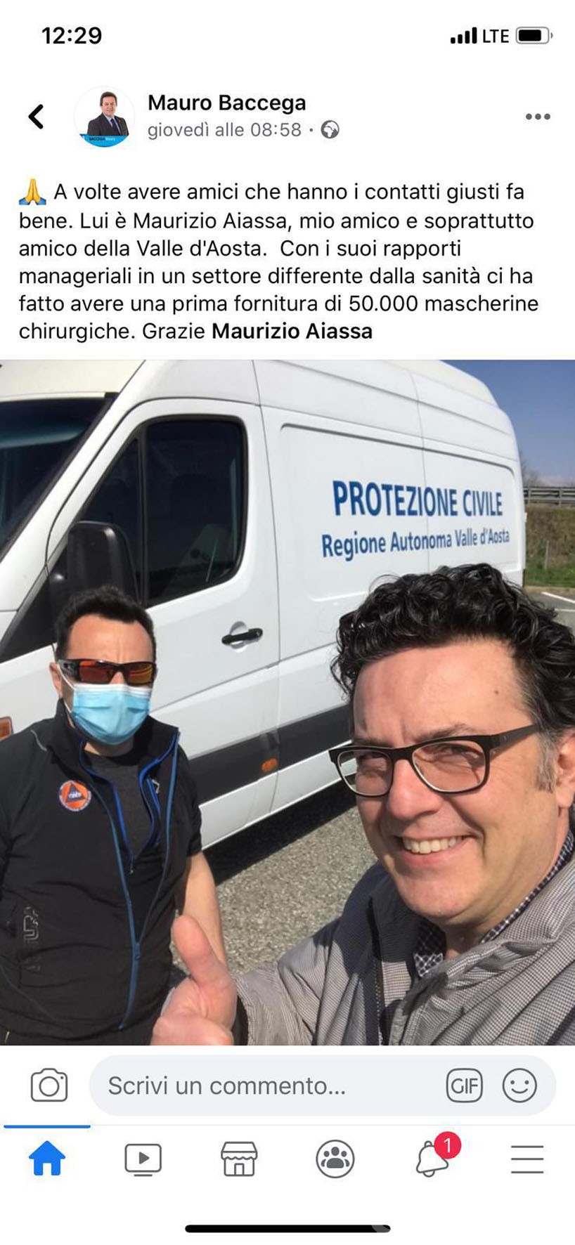 Coronavirus: 50 mila mascherine arrivate? Pio Porretta: «non ne so nulla»; Baccega: «tutto regolare» Coronavirus: 50 mila mascherine arrivate? Pio Porretta: «non ne so nulla»; Baccega: «tutto regolare»