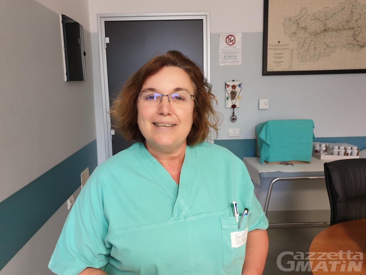 Sanità , la dottoressa Daniela Pagani direttrice della struttura OBI di Aosta Sanità , la dottoressa Daniela Pagani direttrice della struttura OBI di Aosta