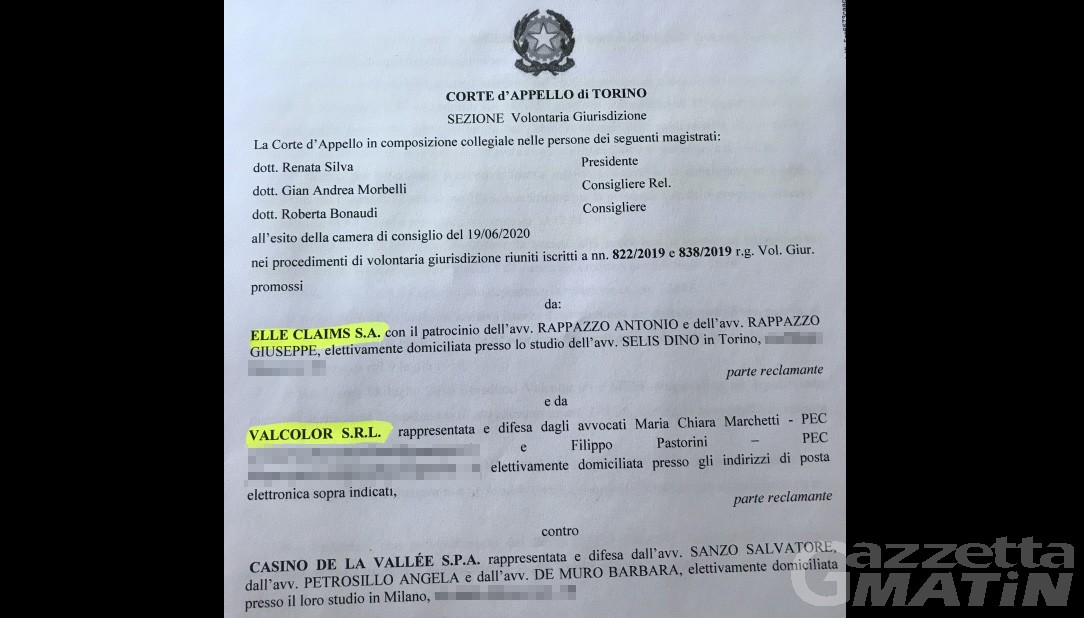 Terremoto Casinò: ecco le motivazioni della revoca del concordato, «il decreto è invalido» Terremoto Casinò: ecco le motivazioni della revoca del concordato, «il decreto è invalido»
