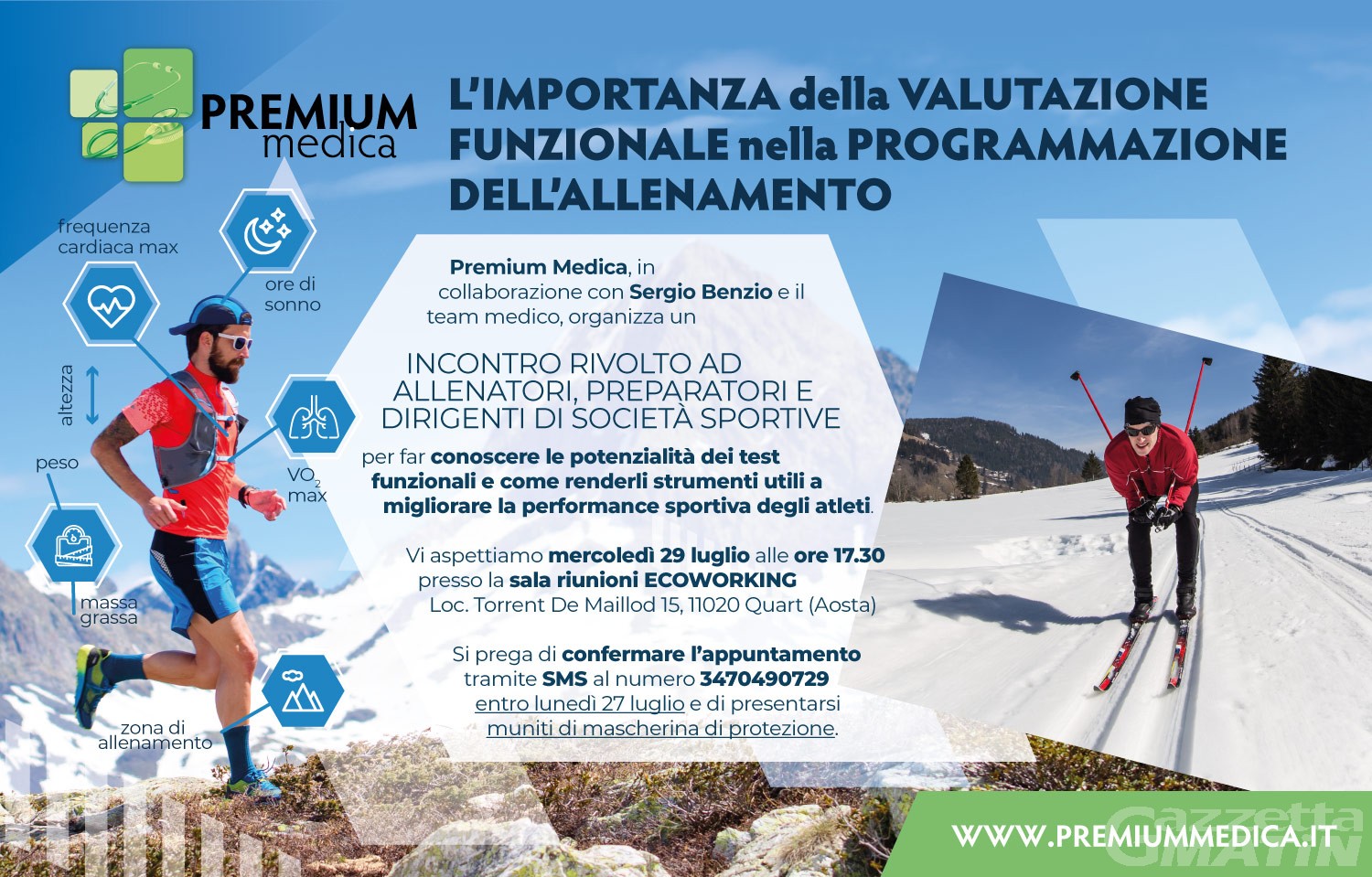 Allenamento sportivo: un convegno a Quart Allenamento sportivo: un convegno a Quart