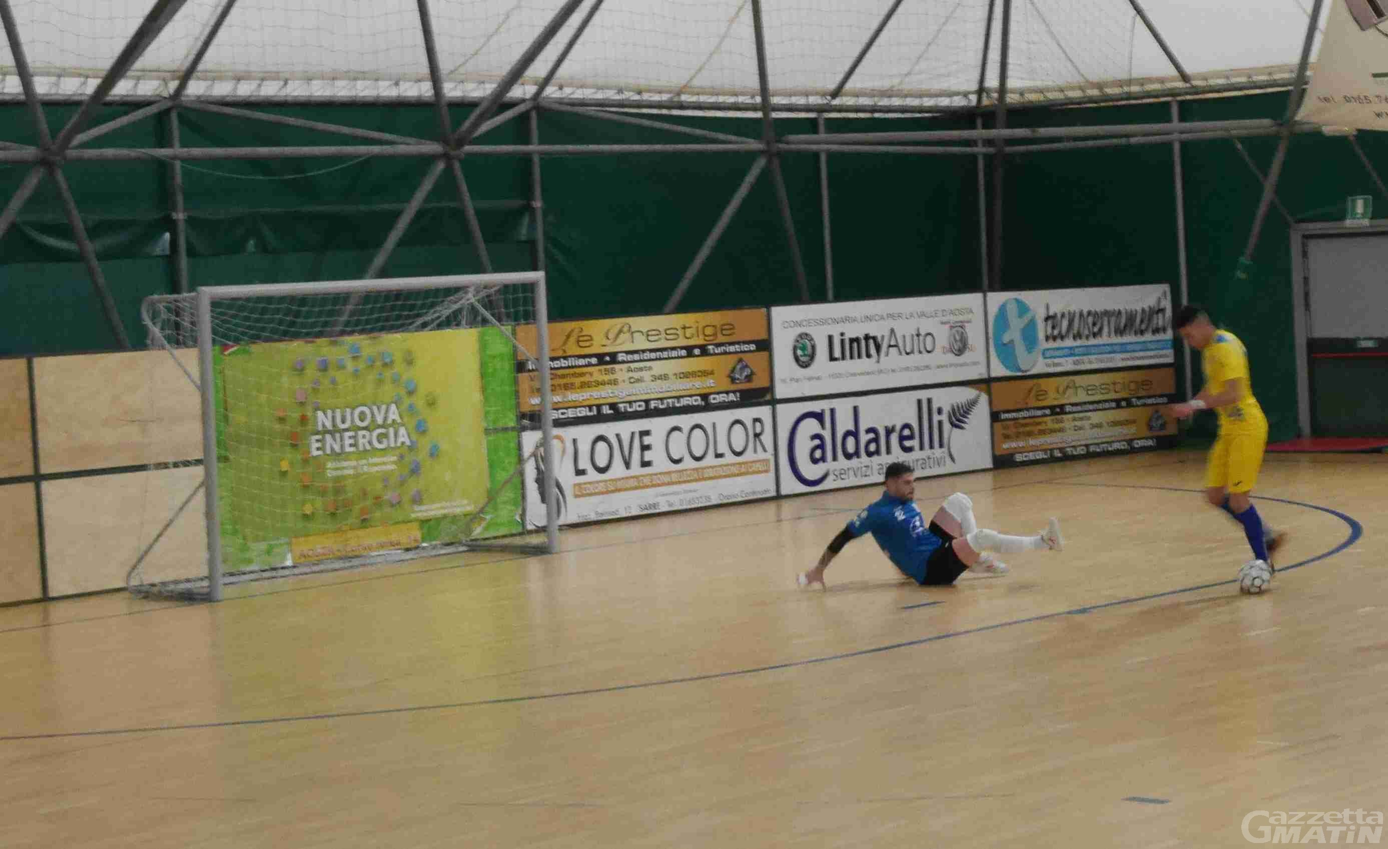 Futsal: Aosta Calcio 511 raggiunta 2 volte, con il Bubi Merano è pareggio per 2-2 Futsal: Aosta Calcio 511 raggiunta 2 volte, con il Bubi Merano è pareggio per 2-2