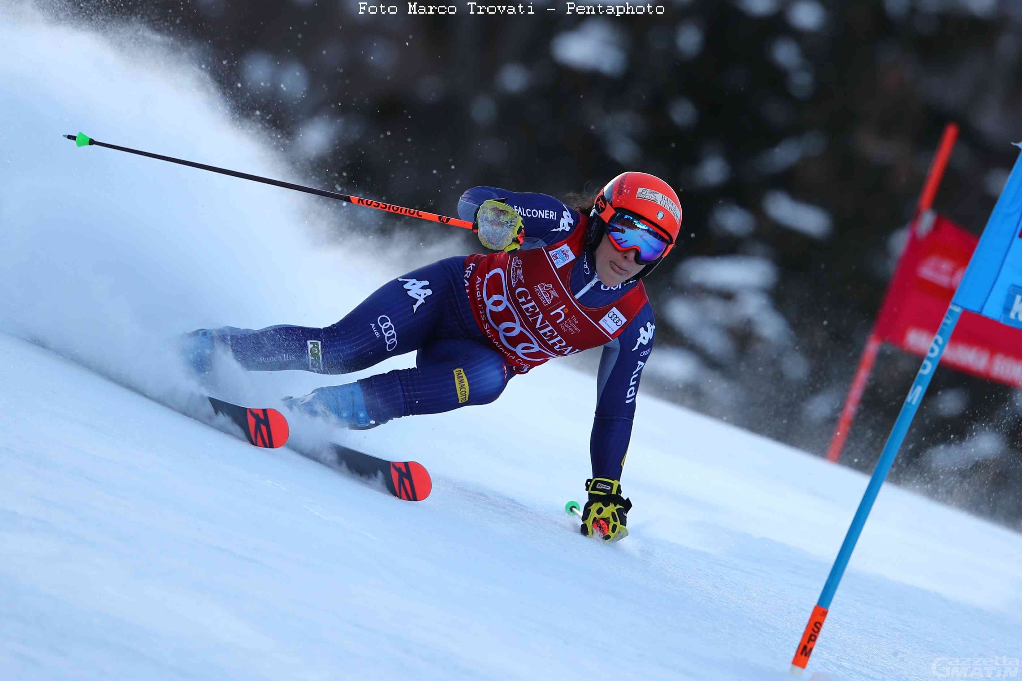 Sci alpino: prima manche difficile per Federica Brignone a Kranjska Gora Sci alpino: prima manche difficile per Federica Brignone a Kranjska Gora