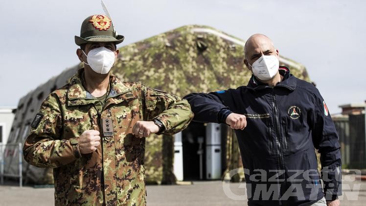 Emergenza Covid, il commissario Figliuolo e il capo della Protezione civile Curcio ad Aosta Emergenza Covid, il commissario Figliuolo e il capo della Protezione civile Curcio ad Aosta