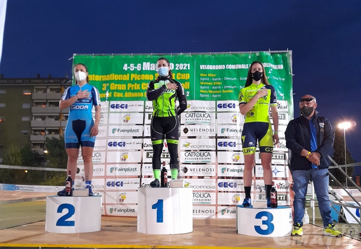 Ciclismo su pista: Gaia Tormena protagonista nel Piceno Sprint Ciclismo su pista: Gaia Tormena protagonista nel Piceno Sprint